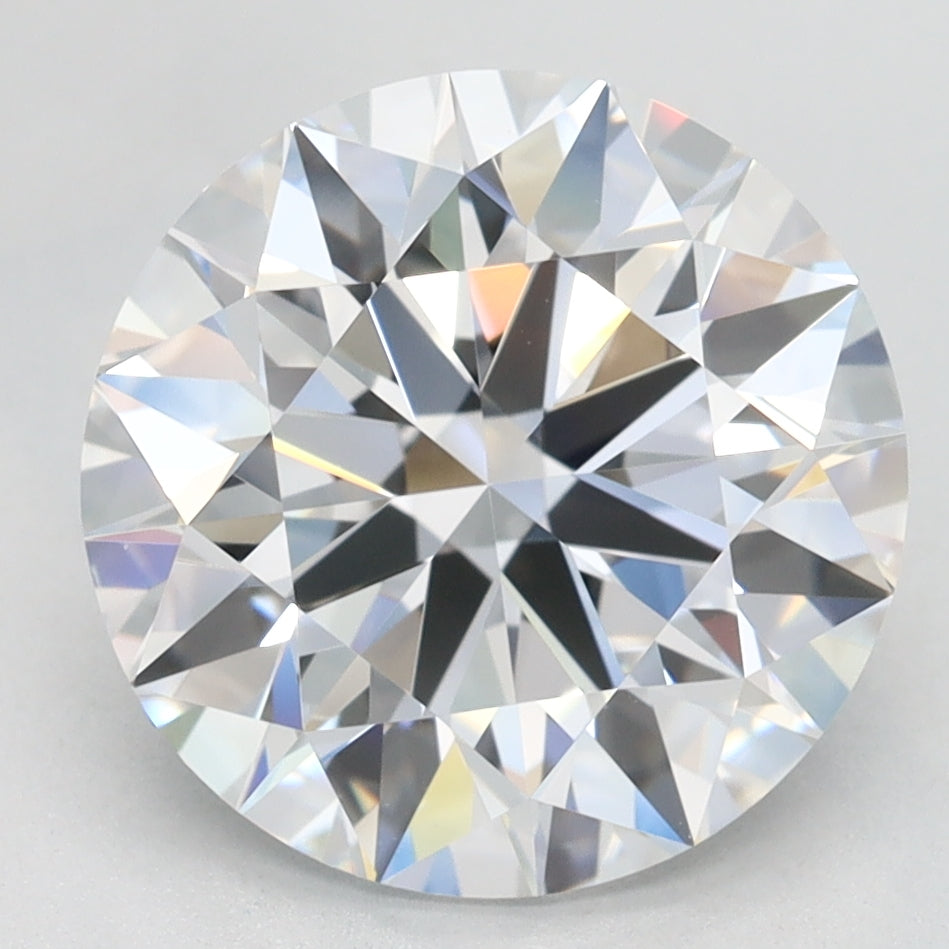 3.65 Carat Round Lab Diamond with  Cut Diamond in 14KT  view 1
