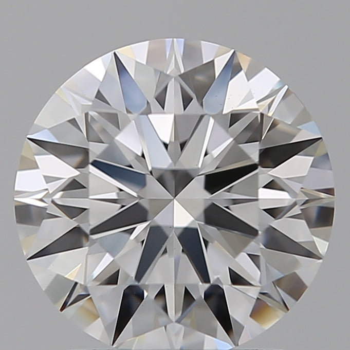 1.55 Carat Round Lab Diamond with  Cut Diamond in 14KT  view 1
