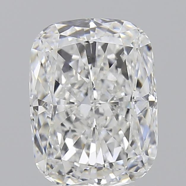 3.09 Carat Cushion Lab Diamond with  Cut Diamond in 14KT  view 1
