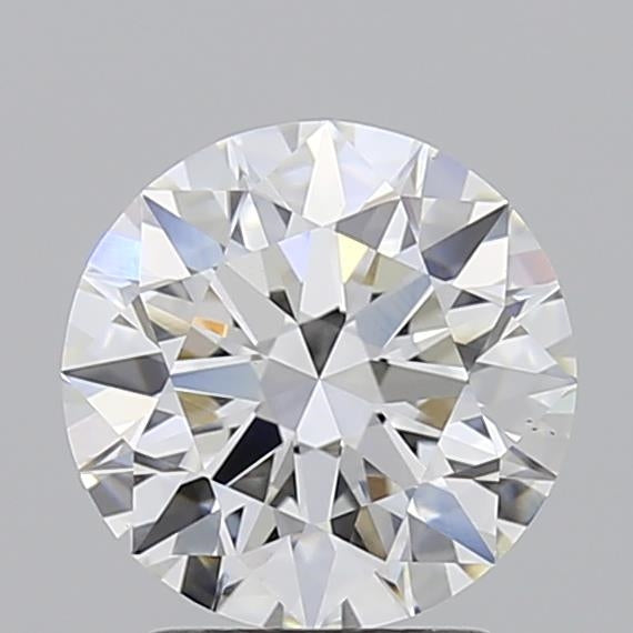 2.06 Carat Round Lab Diamond with  Cut Diamond in 14KT  view 1

