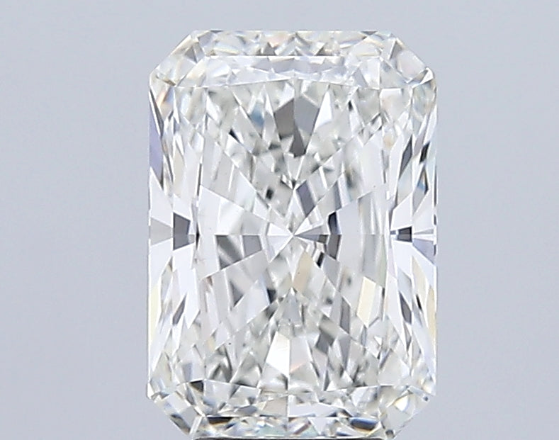 5.02 Carat Radiant Lab Diamond with  Cut Diamond in 14KT  view 1
