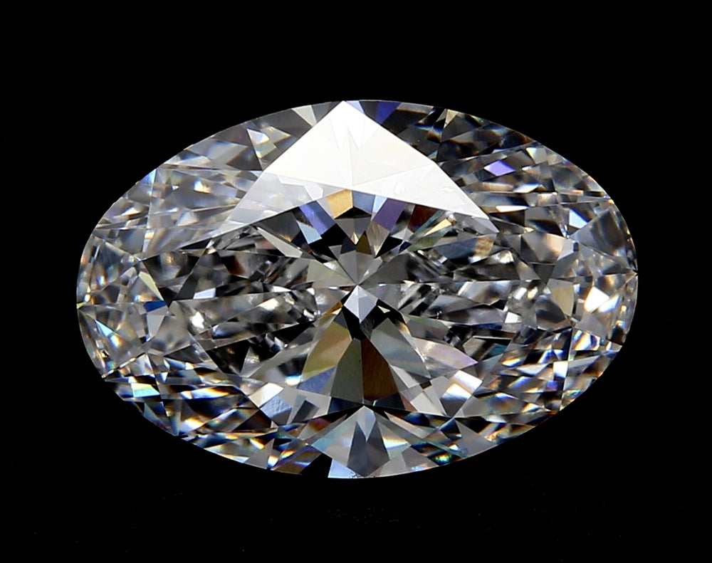 1.59 Carat Oval Lab Diamond with  Cut Diamond in 14KT  view 1
