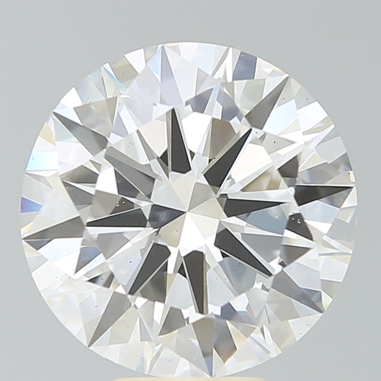7.01 Carat Round Lab Diamond with  Cut Diamond in 14KT  view 1
