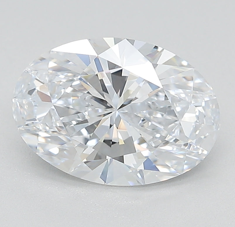2.02 Carat Oval Lab Diamond with  Cut Diamond in 14KT  view 1
