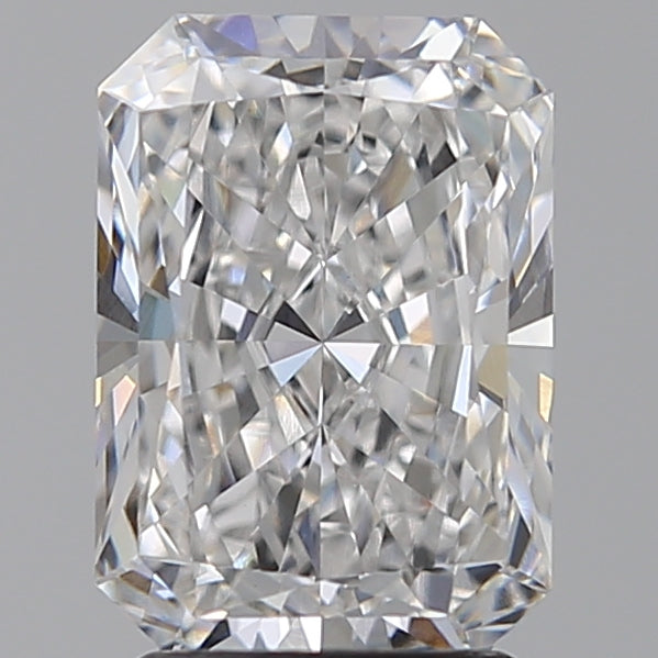 2.55 Carat Radiant Lab Diamond with  Cut Diamond in 14KT  view 1
