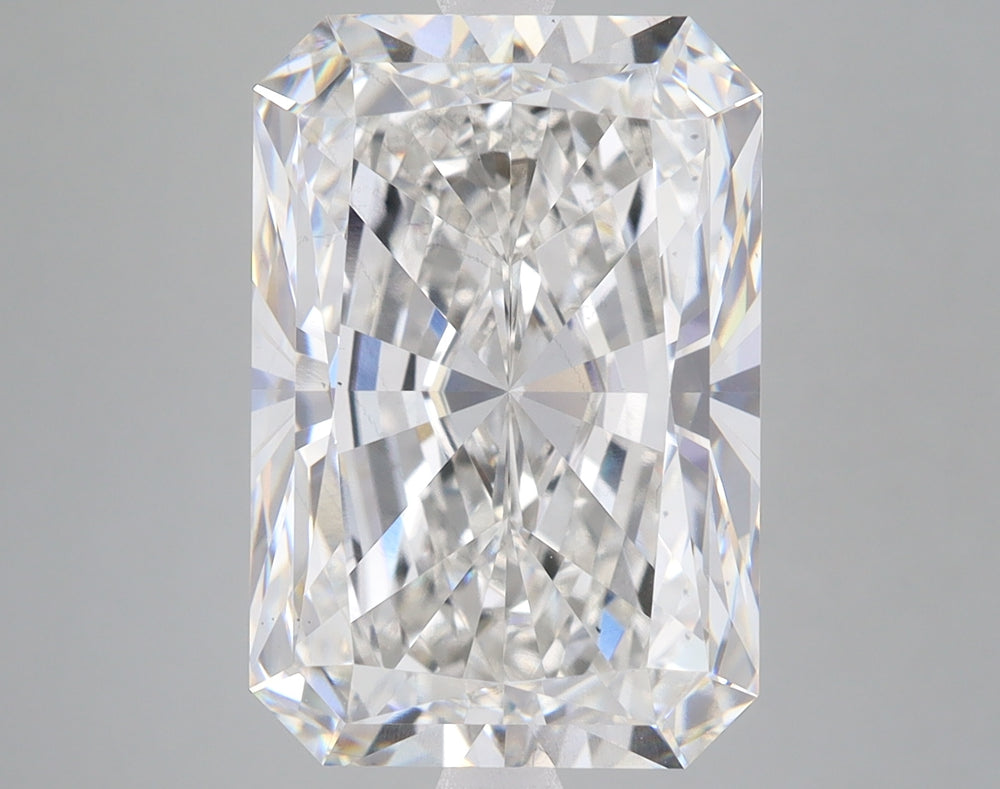 8.3 Carat Radiant Lab Diamond with  Cut Diamond in 14KT  view 1

