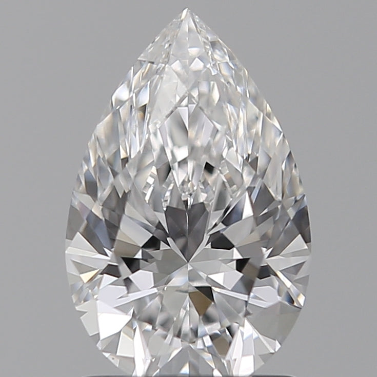 1.29 Carat Pear Lab Diamond with  Cut Diamond in 14KT  view 1
