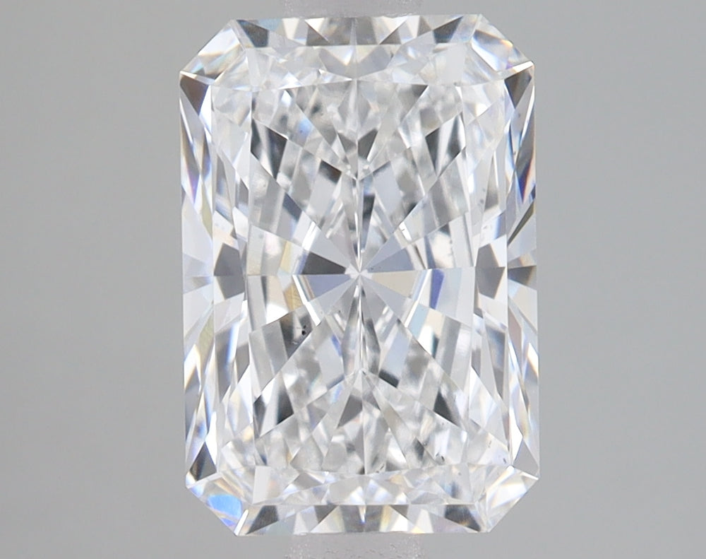 2.5 Carat Radiant Lab Diamond with  Cut Diamond in 14KT  view 1
