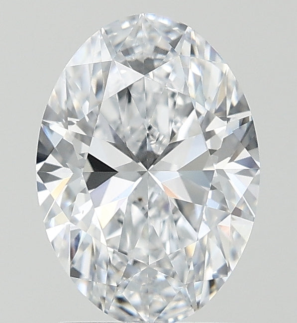 2.0 Carat Oval Lab Diamond with  Cut Diamond in 14KT  view 1
