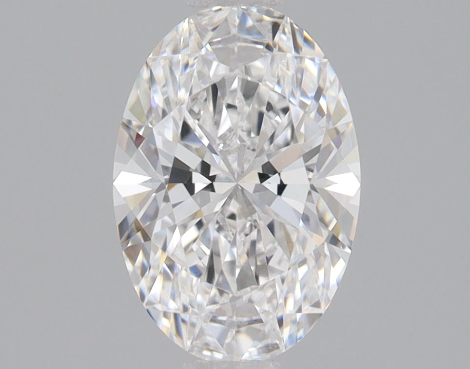 0.97 Carat Oval Lab Diamond with  Cut Diamond in 14KT  view 1
