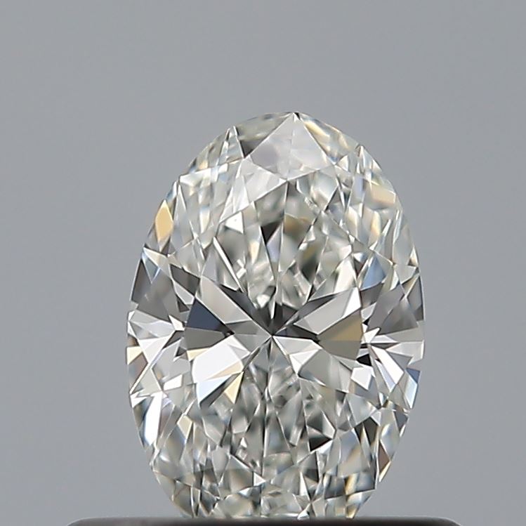 0.4 Carat Oval Natural Diamond with  Cut Diamond in 14KT  view 1
