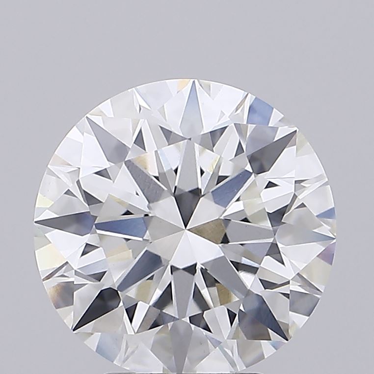 4.43 Carat Round Lab Diamond with  Cut Diamond in 14KT  view 1
