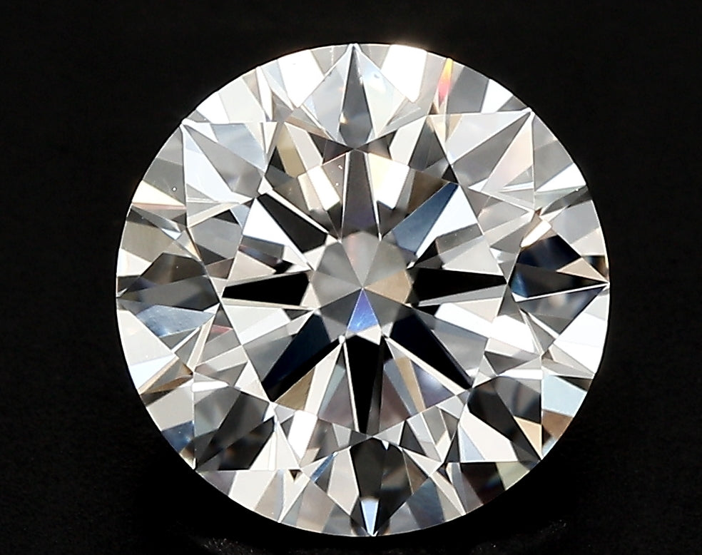 2.51 Carat Round Lab Diamond with  Cut Diamond in 14KT  view 1

