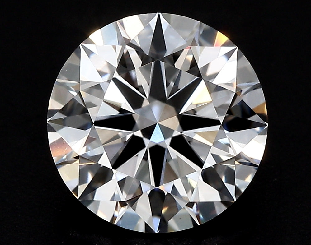 2.5 Carat Round Lab Diamond with  Cut Diamond in 14KT  view 1
