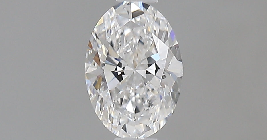 0.47 Carat Oval Natural Diamond with  Cut Diamond in 14KT  view 1
