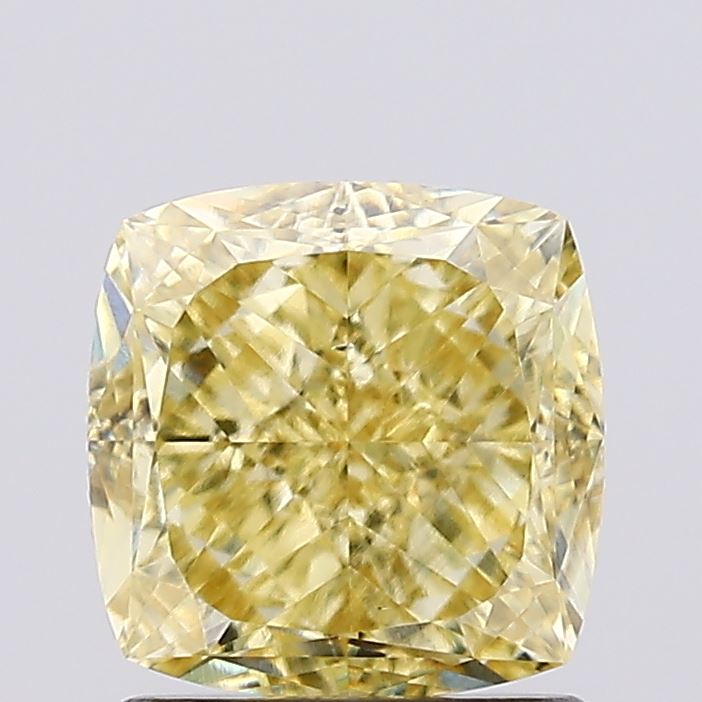 1.51 Carat Cushion Lab Diamond with  Cut Diamond in 14KT  view 1
