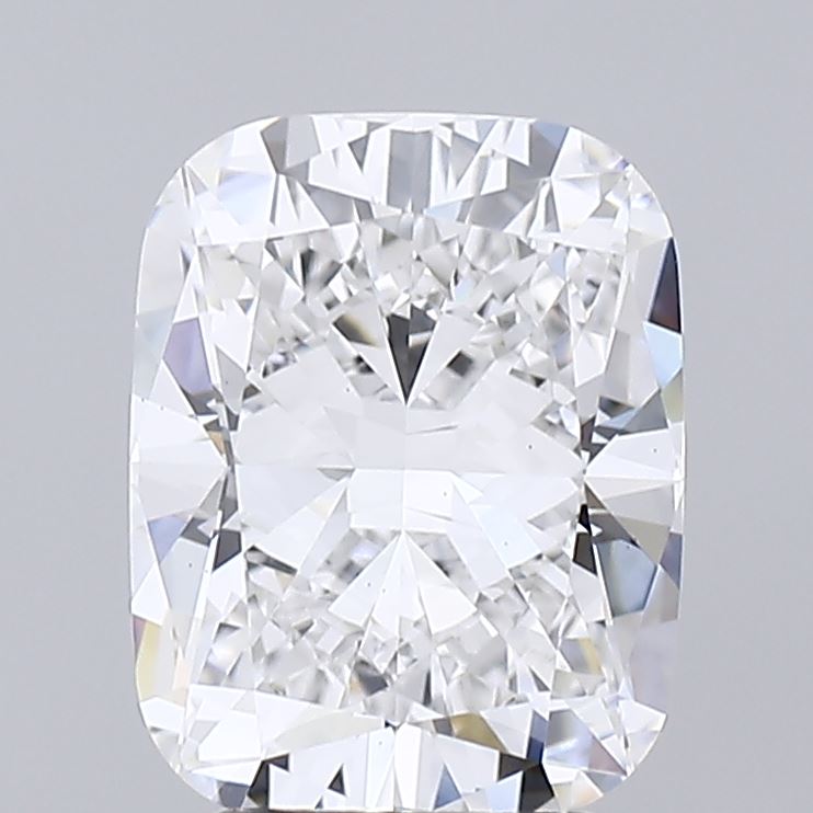 2.23 Carat Cushion Lab Diamond with  Cut Diamond in 14KT  view 1

