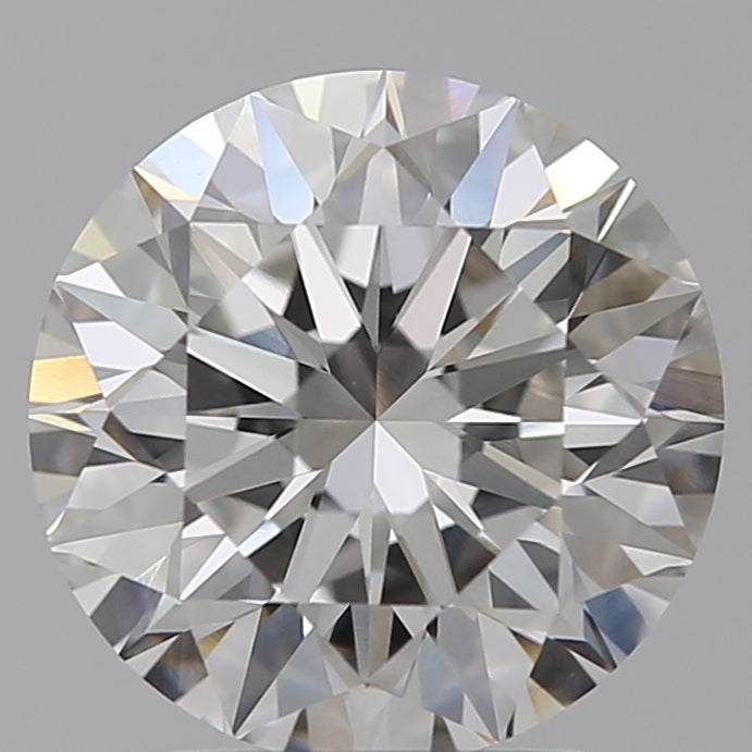 2.51 Carat Round Lab Diamond with  Cut Diamond in 14KT  view 1
