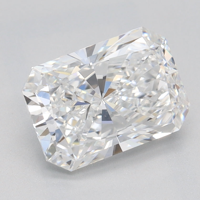 1.52 Carat Radiant Lab Diamond with  Cut Diamond in 14KT  view 1
