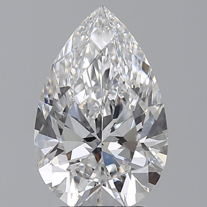 2.78 Carat Pear Lab Diamond with  Cut Diamond in 14KT  view 1
