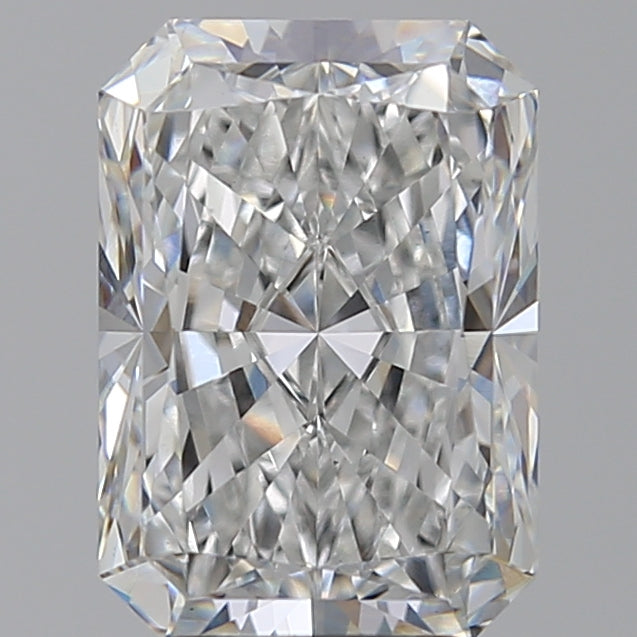 4.03 Carat Radiant Lab Diamond with  Cut Diamond in 14KT  view 1
