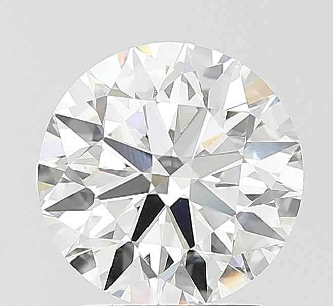 2.42 Carat Round Lab Diamond with  Cut Diamond in 14KT  view 1
