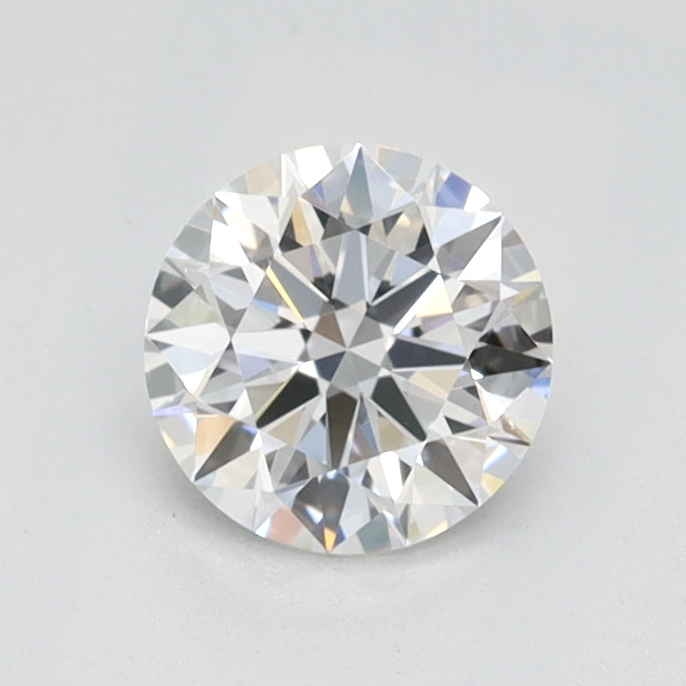 0.57 Carat Round Lab Diamond with  Cut Diamond in 14KT  view 1
