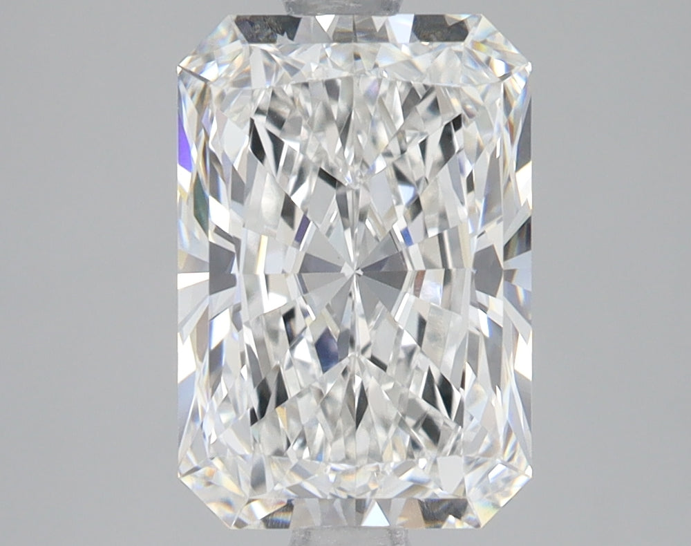 2.6 Carat Radiant Lab Diamond with  Cut Diamond in 14KT  view 1
