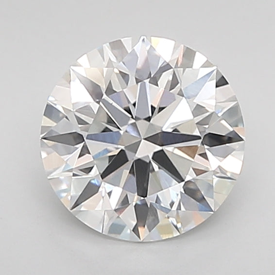 2.55 Carat Round Lab Diamond with  Cut Diamond in 14KT  view 1
