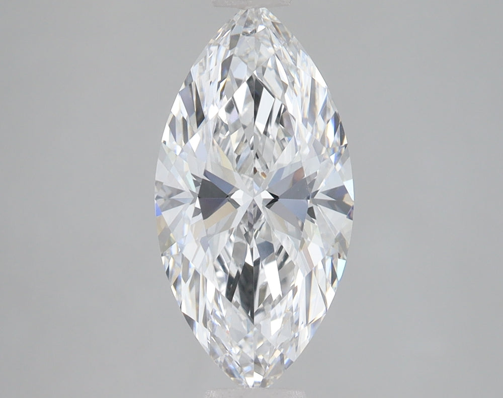 1.93 Carat Marquise Lab Diamond with  Cut Diamond in 14KT  view 1
