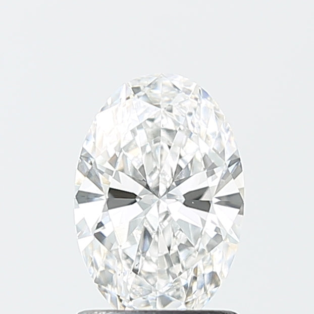 1.16 Carat Oval Lab Diamond with  Cut Diamond in 14KT  view 1
