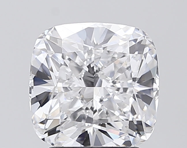 3.06 Carat Cushion Lab Diamond with  Cut Diamond in 14KT  view 1
