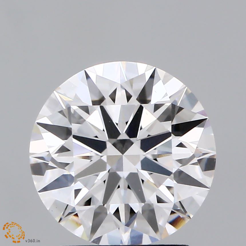 1.74 Carat Round Lab Diamond with  Cut Diamond in 14KT  view 1
