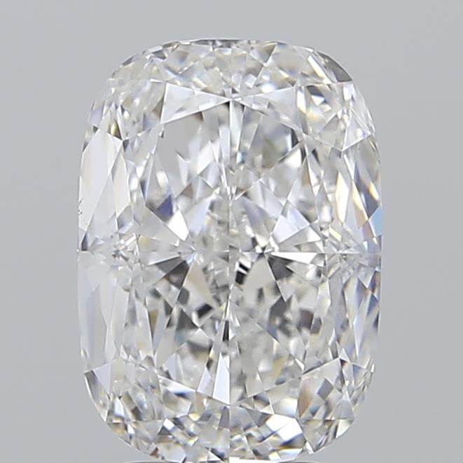 4.01 Carat Cushion Lab Diamond with  Cut Diamond in 14KT  view 1
