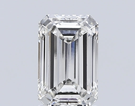 1.79 Carat Emerald Lab Diamond with  Cut Diamond in 14KT  view 1

