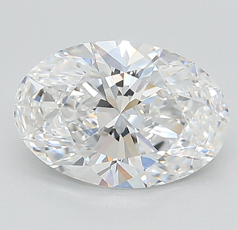 2.0 Carat Oval Lab Diamond with  Cut Diamond in 14KT  view 1
