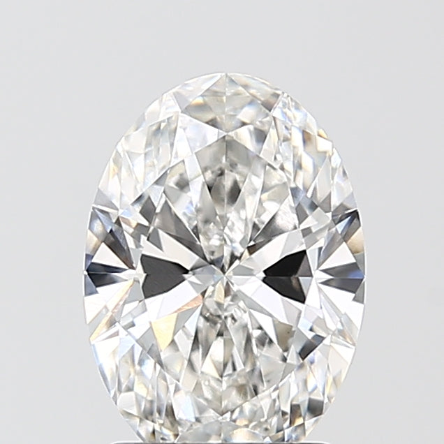 2.01 Carat Oval Lab Diamond with  Cut Diamond in 14KT  view 1
