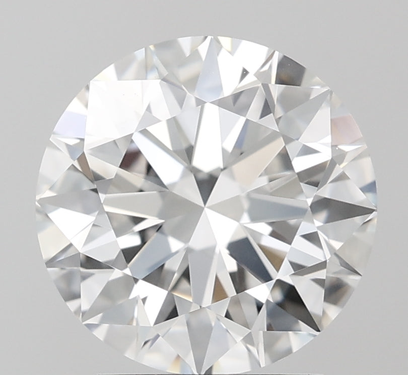 2.51 Carat Round Lab Diamond with  Cut Diamond in 14KT  view 1
