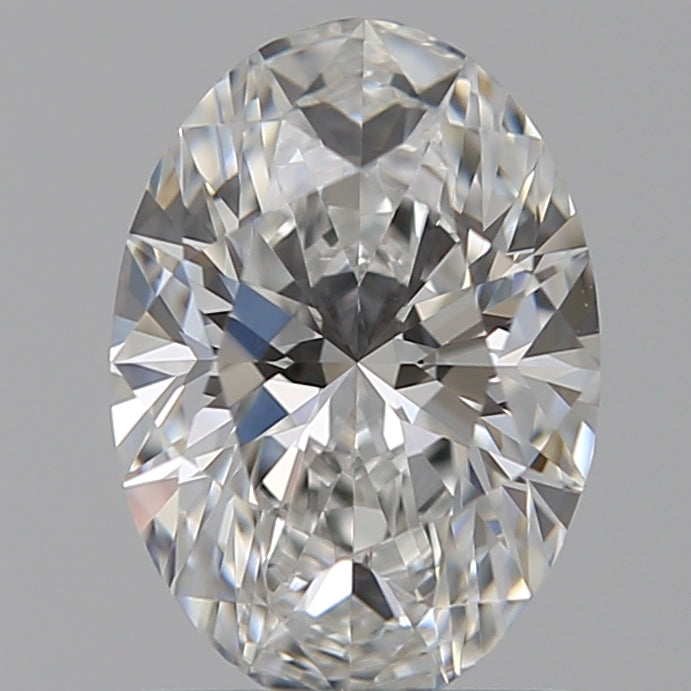 1.08 Carat Oval Lab Diamond with  Cut Diamond in 14KT  view 1
