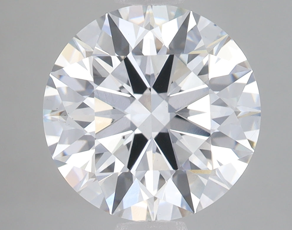 3.09 Carat Round Lab Diamond with  Cut Diamond in 14KT  view 1
