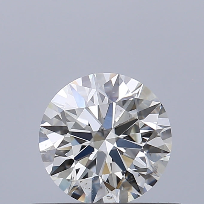 0.5 Carat Round Natural Diamond with  Cut Diamond in 14KT  view 1
