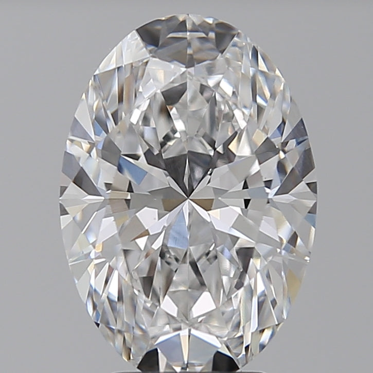 4.0 Carat Oval Lab Diamond with  Cut Diamond in 14KT  view 1

