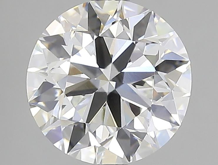3.01 Carat Round Lab Diamond with  Cut Diamond in 14KT  view 1
