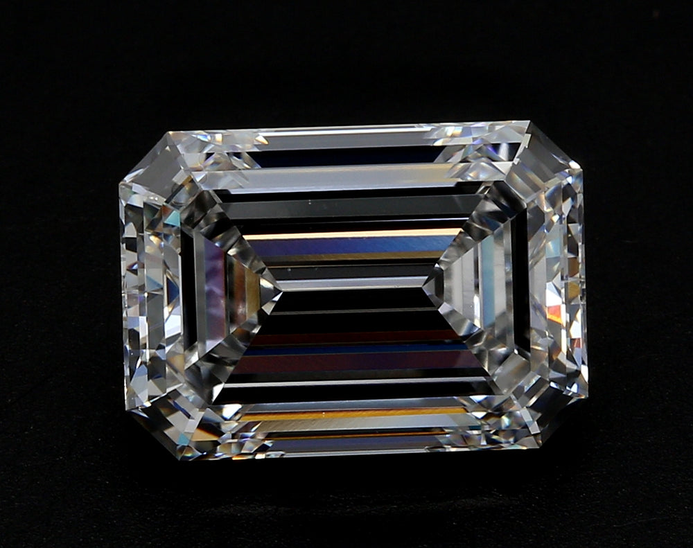 1.98 Carat Emerald Lab Diamond with  Cut Diamond in 14KT  view 1
