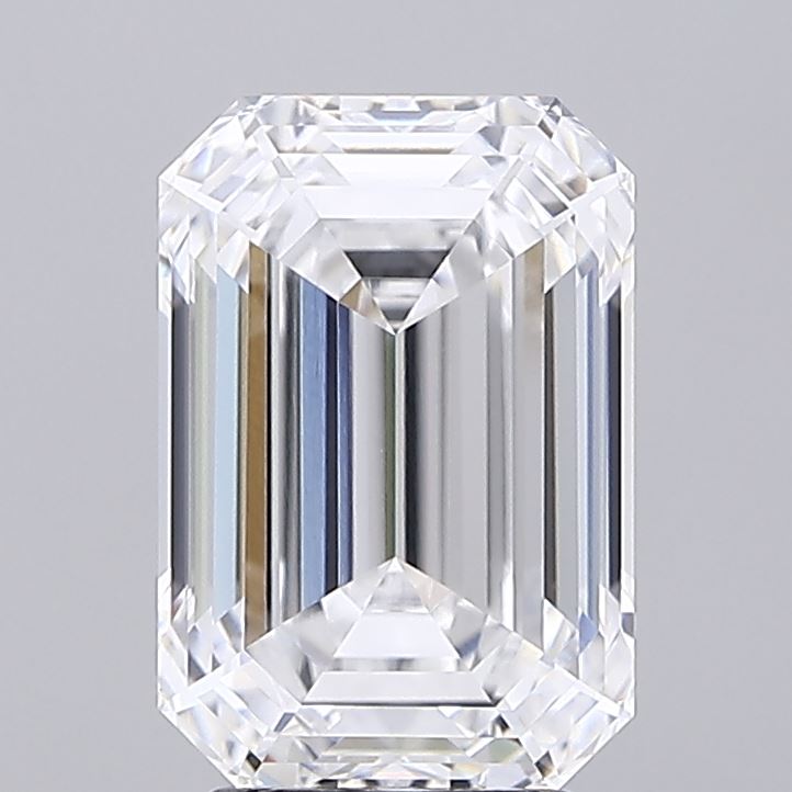 1.44 Carat Emerald Lab Diamond with  Cut Diamond in 14KT  view 1
