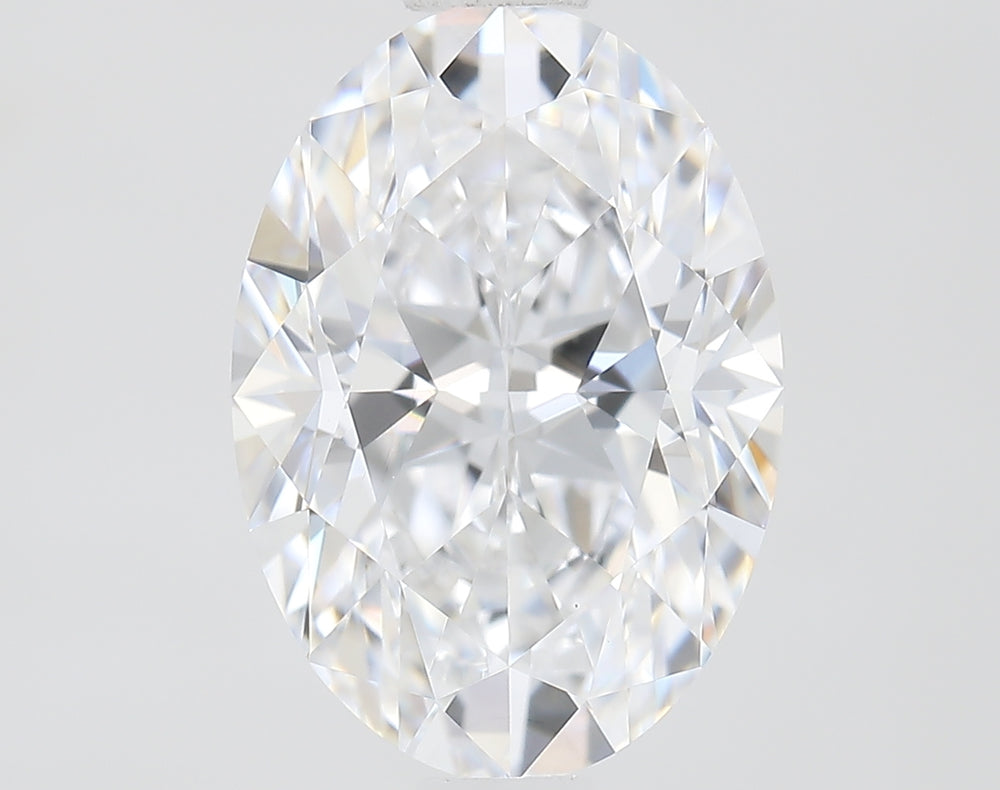 1.45 Carat Oval Lab Diamond with  Cut Diamond in 14KT  view 1

