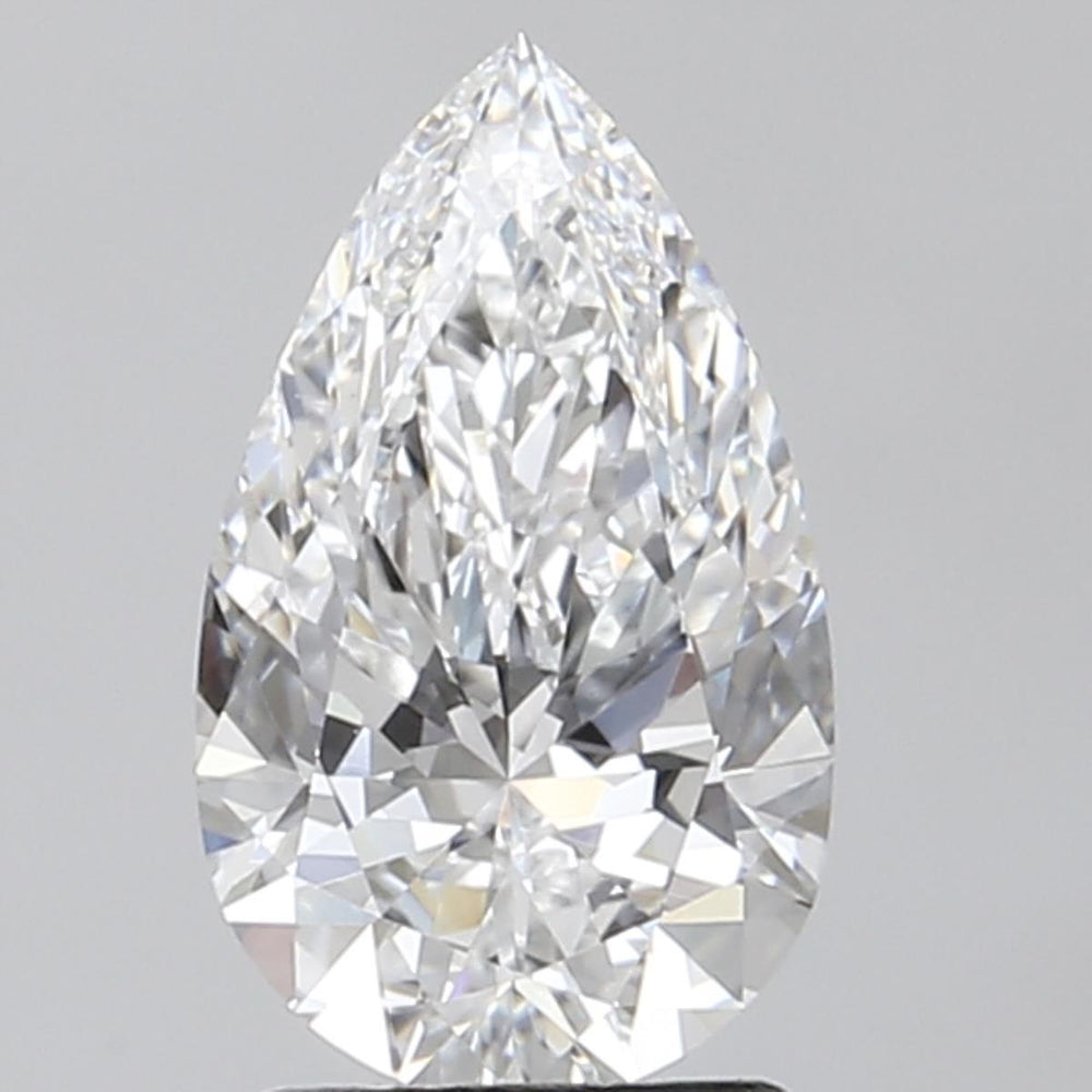 1.81 Carat Pear Lab Diamond with  Cut Diamond in 14KT  view 1
