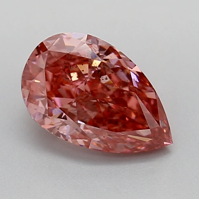 1.55 Carat Pear Lab Diamond with  Cut Diamond in 14KT  view 1
