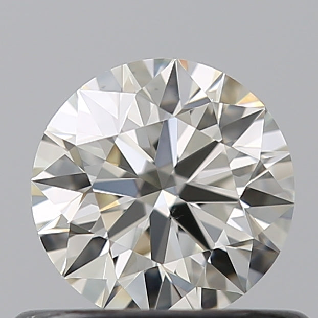 0.5 Carat Round Natural Diamond with  Cut Diamond in 14KT  view 1

