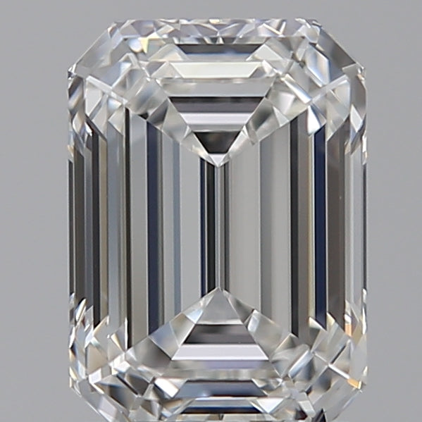 1.56 Carat Emerald Lab Diamond with  Cut Diamond in 14KT  view 1
